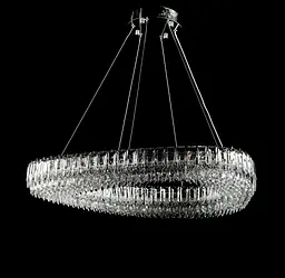 Кришталева світлодіодна люстра Splendid Ray L7069/800/1 LED (CH+clear) - мініатюра 2
