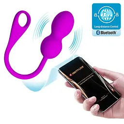 Вагінальні віброкульки Pretty Love Elvira Phone Control Vibro Balls з керуванням зі смартфона 14.5х3.2 см