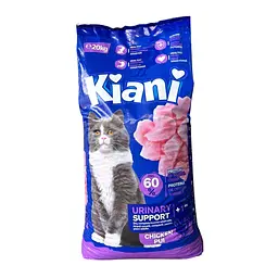 Сухий корм Kiani Urinary 20 кг зі смаком курки для стерелізованих котів і підтримки сечовидільної системи