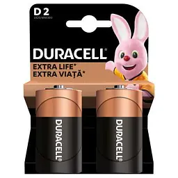Батарейка Duracell D LR20 лужна 2шт. в упаковці (81545439/5005987/5014435) - мініатюра 2