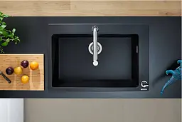 Кухонна мийка Hansgrohe S510-U660 770x510 Graphite Black 43313170, Чорний - мініатюра 4