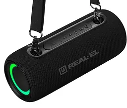 Портативная колонка REAL-EL RX725 15W Bluetooth TWS, RGB, Black - мініатюра 5