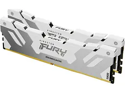 Модуль пам'яті Kingston FURY 32 GB (2x16GB) DDR5 7200 MHz Renegade Silver/White (KF572C38RWK2-32) - мініатюра 2