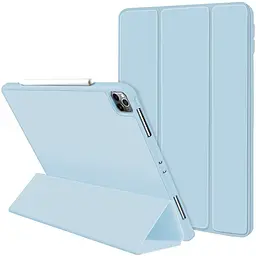 Чохол-книжка CDK для Apple iPad Air 10.9" 4gen 2020 екокожа/силікон Smart Case cлот стилус (011190) white - мініатюра 3