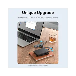 Концентратор Vention USB 3.0 to 4xUSB 3.0 Hub With Power Supply 0.15m black (CHLBB) - мініатюра 7