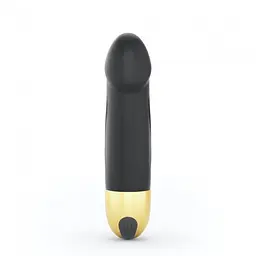 Вібратор Dorcel Real Vibration S Gold 2.0, діаметр 3,7см, перезаряджуваний, для точки G - мініатюра 3