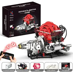 Конструктор двигун Volkswagen Beetle Boxer конструктор двигуна внутрішнього згорання STEM мотор для  дітей і дорослих, 868 деталей - мініатюра 2