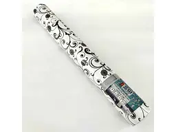 Плівка на самоклейці STICKER WALL 45см * 10м 0,07мм Білі вензелі (10175) SW-00000828 - мініатюра 4