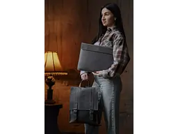 Чохол для ноутбука InCarne Klouz MacBook Pro 16 2019-2025 (вінтажний) сірий (klouz-gray-vintage-pro-16) - мініатюра 5