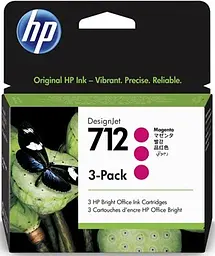 Картридж струменевий 712 DesignJet T230/T630/T650 Magenta 3-Pack 29-ml HP teh0015135