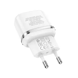 Адаптер Мережевий HOCO Victorious single port charger N24 Type-C порт 20W чорний - мініатюра 5
