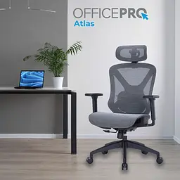Офісне крісло Officepro Atlas OC630-B-DG-DG Black/Dark Gray [148896] - мініатюра 7