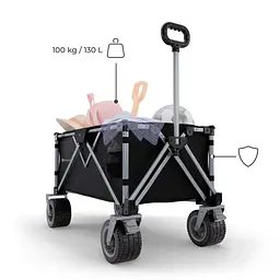 Складний туристичний візок Kinderkraft Rollster Mystic Black (KSROLL00BLK0000) - мініатюра 3
