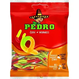 Цукерки Pedro Черв'ячки жувальні 80 г (852617)