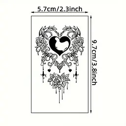 Набір дитячих тимчасових татуювань "Чорні міні №4" black-tattoo-mini-set-4-H - мініатюра 2