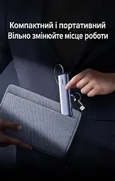 Мережевий адаптер із USB-хабом UGREEN CM811 Ethernet підключення через USB-A або USB-C порт RJ45 мережа до 1 Гбіт/с 3 порти USB-A 3.0 для периферії передавання USB до 5 Гбіт/с для Windows macOS Linux та пристроїв iOS Android із підтримкою OTG без окремого встановлення драйвера в сумісних системах захист від надструму й короткого замикання та від статичної електрики й імпульсних перенапруг екранування кабелю від перешкод вбудований кабель 0,2 м космічний сірий (95538) - мініатюра 12