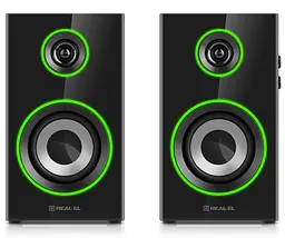 Компьютерные колонки 2.0 REAL-EL RS415 20Вт RGB Bluetooth Black - мініатюра 3
