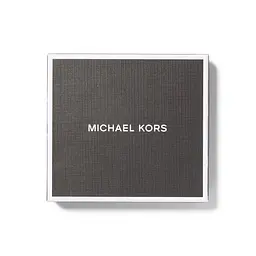 Чоловічий подарунковий набір MICHAEL KORS, ремінь та картхолдер, чорний з логотипом - мініатюра 3