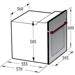 Духова шафа з конвекцією Gunter & Hauer EOM 970 BL - мініатюра 7