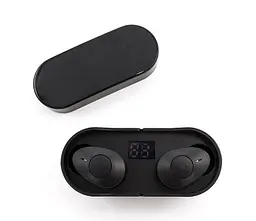 Бездротова Bluetooth стерео гарнітура Remax TWS-22 з кейсом Чорний - мініатюра 4