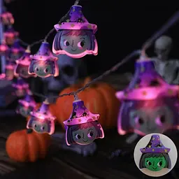 Гирлянда на Хэллоуин 10 led 150 см 45 × 40 мм разноцветная - миниатюра 2