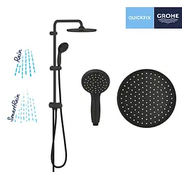 Душева система Grohe QuickFix Vitalio Start 250 266802430, Чорний матовий - мініатюра 11