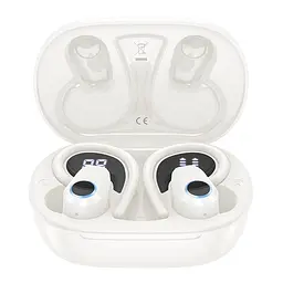 Бездротові навушники Hoco EQ8 Pure joy in-ear true wireless BT5.3 headset, 40mAh, 500mAh, 7h, Milky White - мініатюра 2