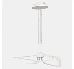 Компактна біла дизайнерська LED люстра на 3 рамкові плафони Artlight 2406-3DS-WH - мініатюра 3