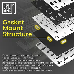 Клавіатура Epomaker AK820 Pro Gift Switch Black механічна бездротова (AK820-PRO-B-G) - мініатюра 18