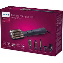 Фен-щітка Philips 5000 Series синя (BHA530/00) - мініатюра 5