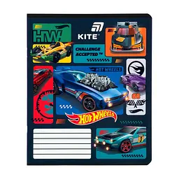 Зошит Kite Hot Wheels, 12 аркушів, лінія (HW26-234), в асортименті - мініатюра 7