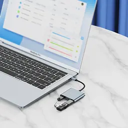 Конвертор USB Hub Kakusiga KSC-750 Type-C на USB 3.0 HDMI Type-C PD - мініатюра 6