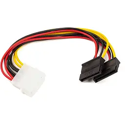 Перехідник живлення PowerPlant 2 SATA 0.15 м