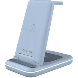 Зарядний пристрій Canyon WS-304 3 в 1 QI Blue (CNS-WCS304BL)