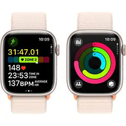 Смарт-годинник Apple Watch Series 9 GPS 45mm GPS Starlight Aluminum Case with Starlight Sport Loop [MR983] [101683] - мініатюра 5