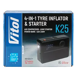 Компресор Vitol K-25, 4-в-1, 6000 mAh (K-25) - мініатюра 5
