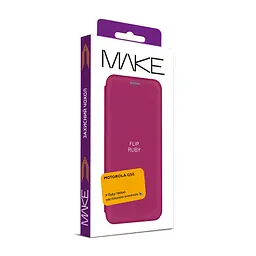 Чохол-книжка Make Motorola G55 Flip Ruby - мініатюра 2