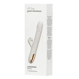 Вібратор для подвійної стимуляції Silicone Vibrator 3 режими обертання та 7 режимів лизання Boss Series 63-00079 101964 - мініатюра 10