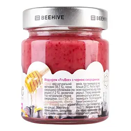 Мед-крем Beehive FruBee, з чорною смородиною, 250 г (823882) - мініатюра 5