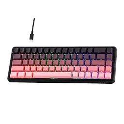 Ігрова дротова магнітна клавіатура AJAZZ AK680 MAX / RGB / Magnetic Switch / 8К / Pink - мініатюра 2