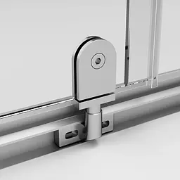 Душова кабіна Am.Pm Gem Square Pivot 90x90 см без піддону хром матовий W90UG-404-090MT, Хром матовий, прозрачний - мініатюра 7