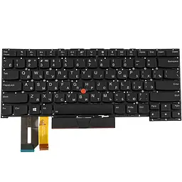 Клавіатура для ноутбука LENOVO (ThinkPad P1 Gen 3) rus, black, без кадру, підсвічування клавіш - мініатюра 2