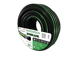 Шланг для поливу SANTEHPOLIV 3/4 20м ECOBLACK (бухта) ПВХ