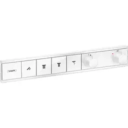 Термостат для душу Hansgrohe RainSelect прихованого монтажа на 4 споживача matt white 15382700