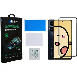 Захисне скло BeCover для Tecno Camon 19 Neo (CH6i) Black (708168) - мініатюра 2