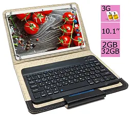 Планшет-телефон Hoozo MT232 Pink + Чохол із Bluetooth клавіатурою - мініатюра 2