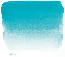 Акварельна фарба Sennelier, полукювета, S4, Бірюзово-зелений (Turquoise Green) - мініатюра 2