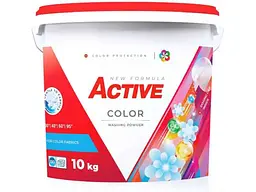 Пральний порошок ACTIVE 10 кг Color (відро+дозатор)