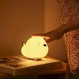 Нічник Baseus Cute series doggie silicone night light White [DGAM-B02] [59476] - мініатюра 6