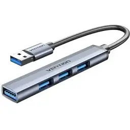 Концентратор Vention USB 3.0 to 1xUSB 3.0 + 3xUSB 2.0 0.15m gray (CKOHB)